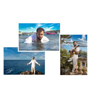 Set de 3 photos dédicacées sous sachet